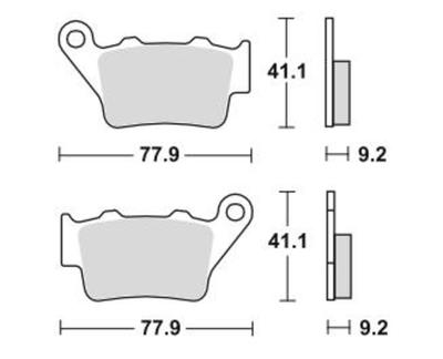 REAR BRAKE PADS - SET